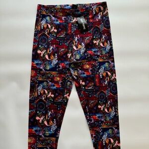 Disney Hunchback Of Notre Dame Stained Glass Printed Leggings